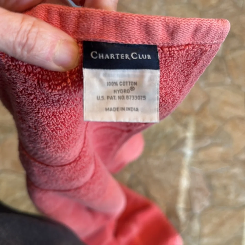 Charter Club Bath Towels Pair Cotton